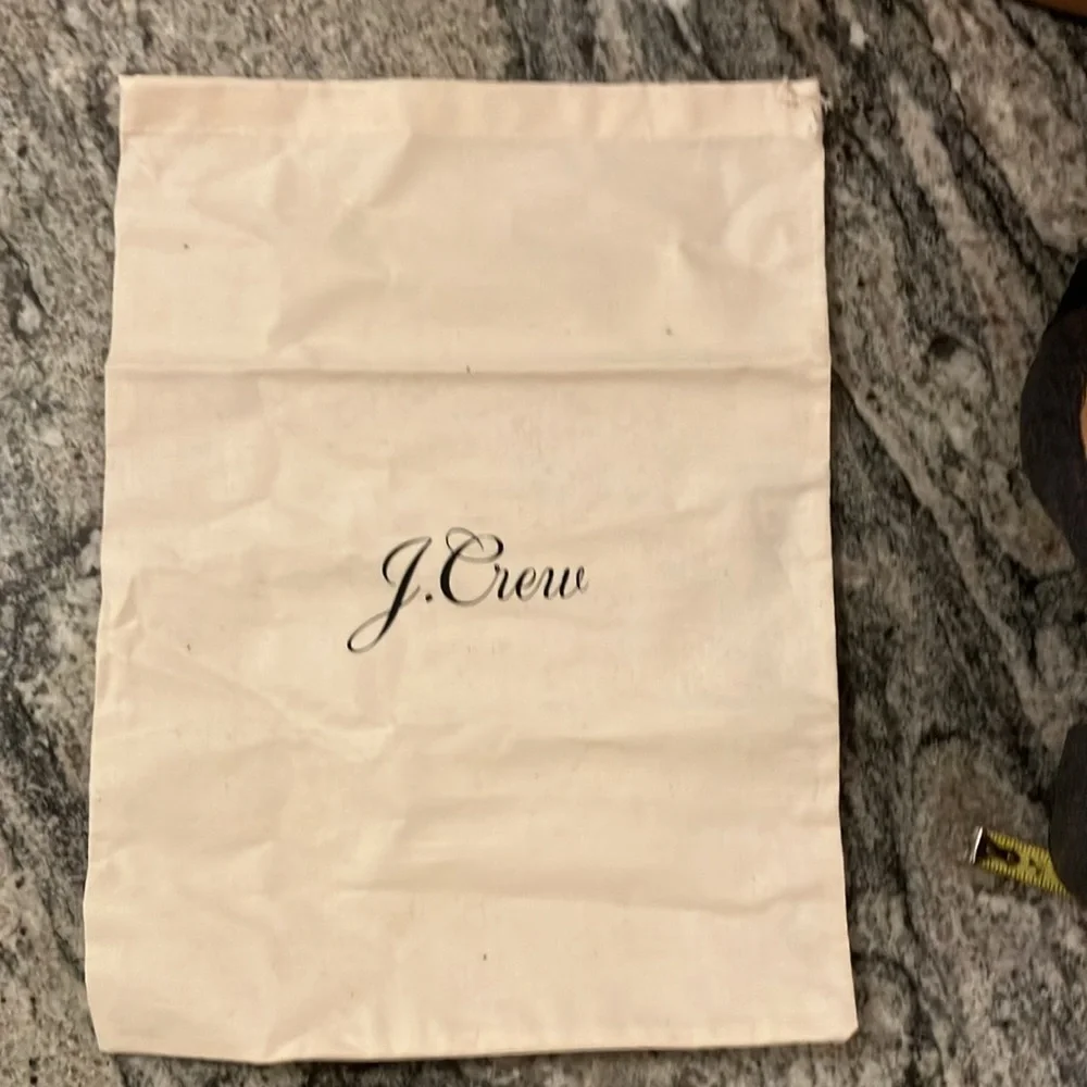 J. Crew block heel flannel pump - NEVER WORN